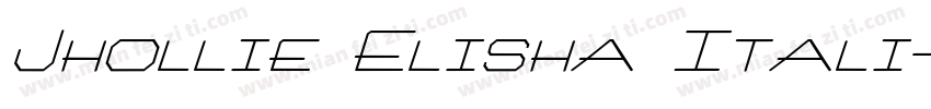 Jhollie Elisha Itali字体转换